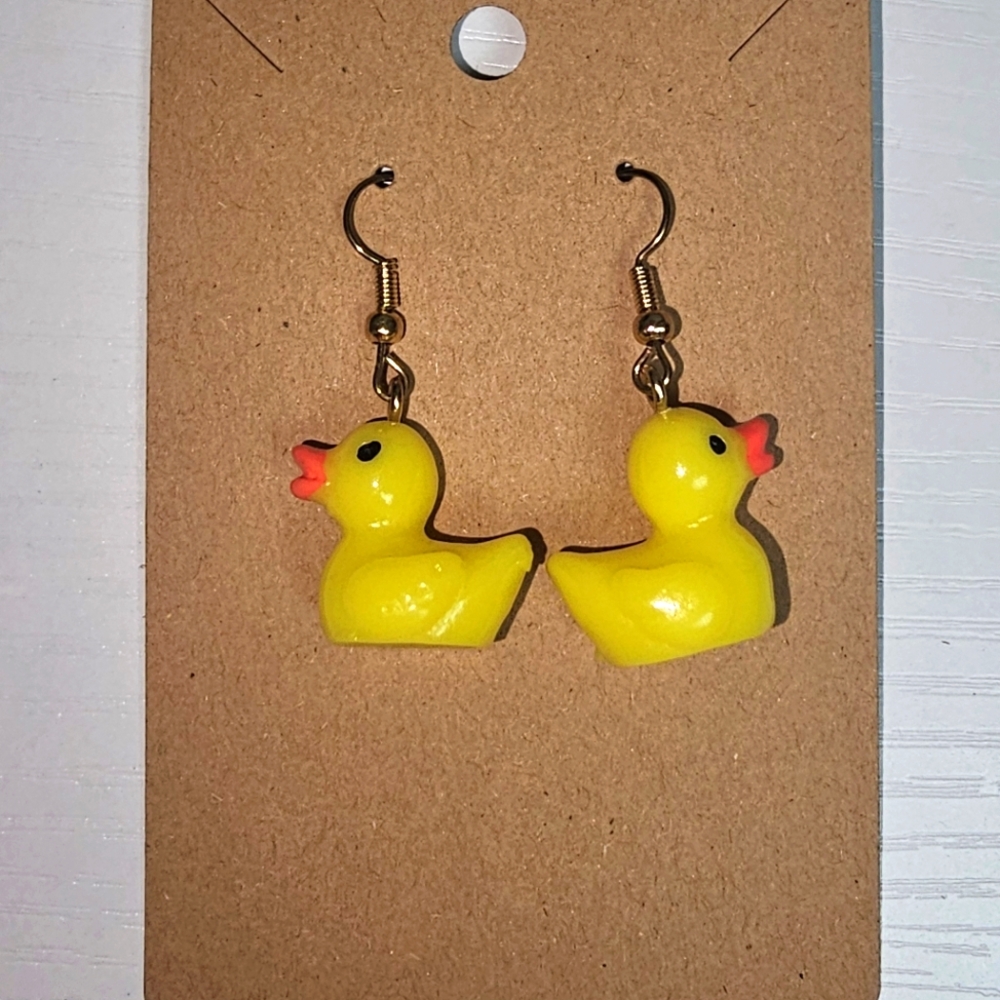 Yellow Duck‎ Earrings